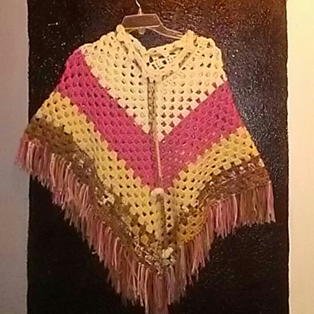 Shawl Afghan Style Poncho